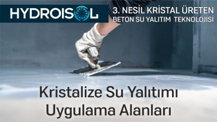 Kristalize Su Yalıtımı Uygulama Alanları
