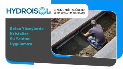 Beton Yüzeylerde Kristalize Su Yalıtımı Uygulaması