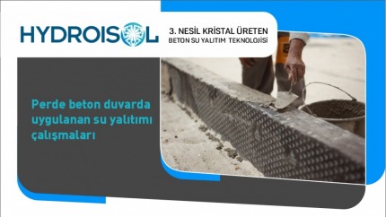 Perde Beton Duvarda Uygulanan Su Yalıtımı Çalışmaları