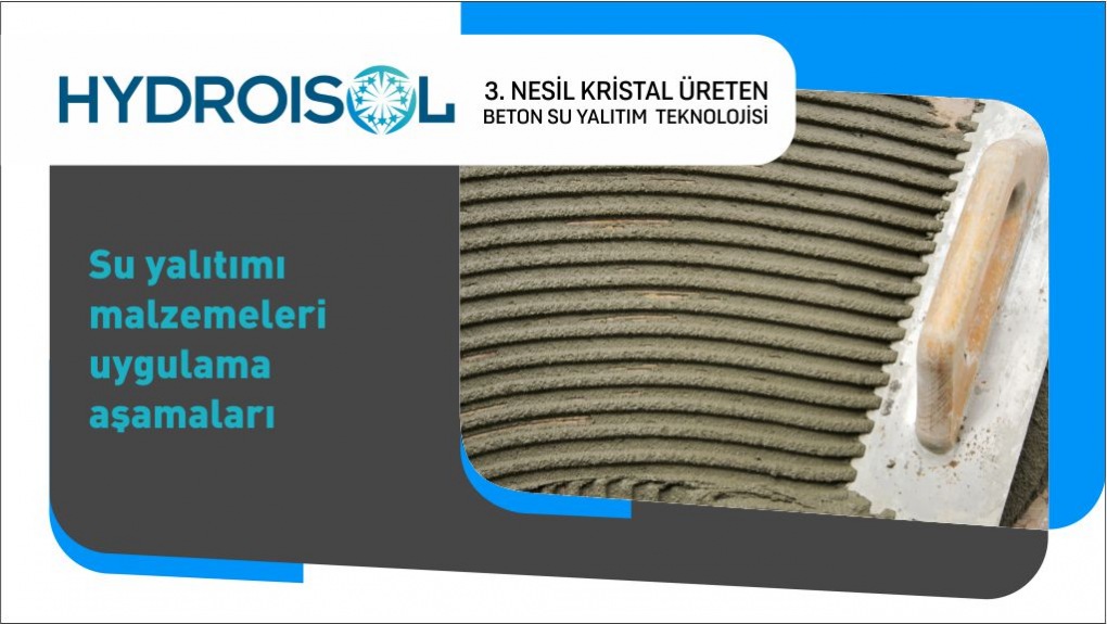 Su Yalıtımı Malzemeleri Uygulama Aşamaları